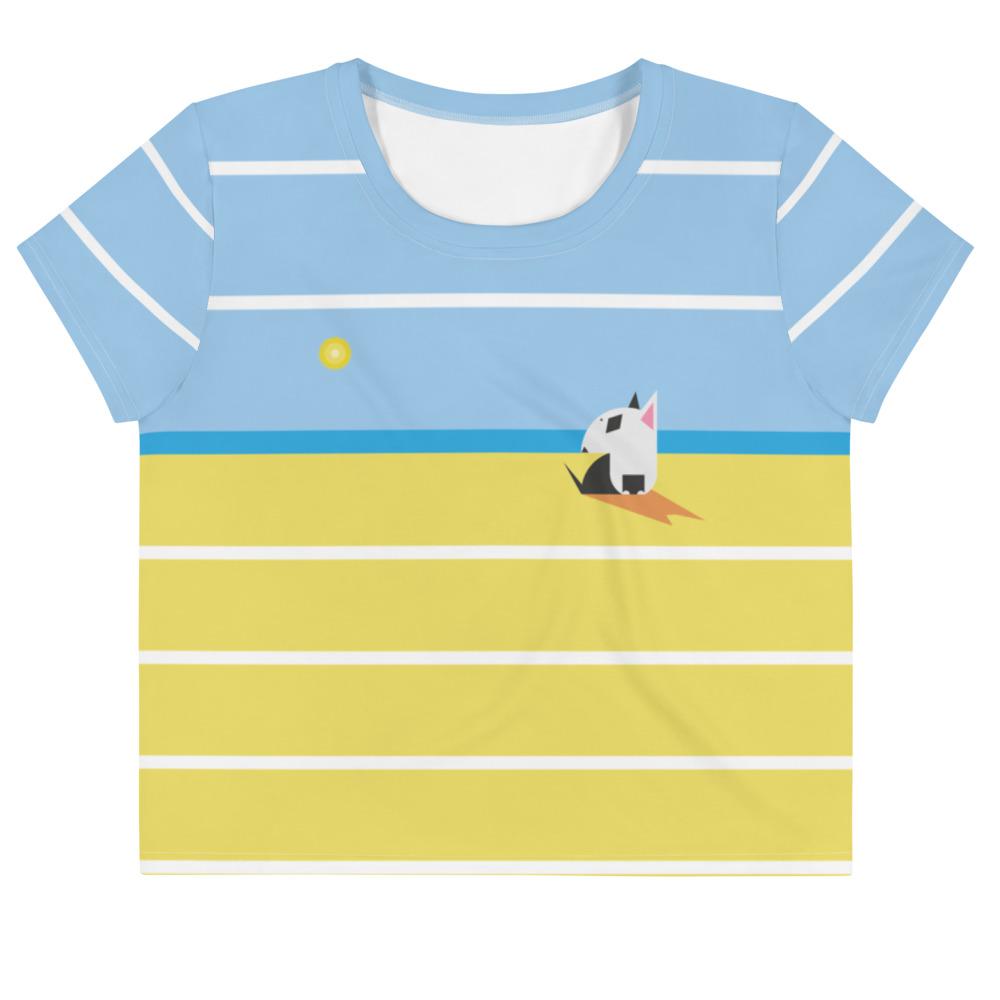 Camiseta 'Perro y playa'